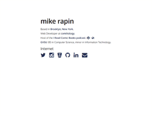 Tablet Screenshot of mikerapin.com